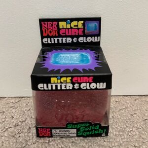 NeeDoh Nice Cube Glitter & Glow